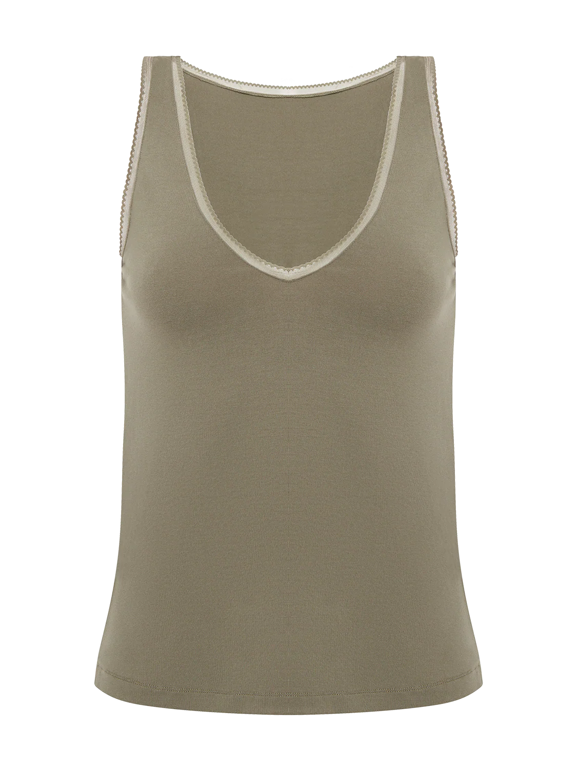 Aurore Sleeveless Tank - Clay Green - Image 6