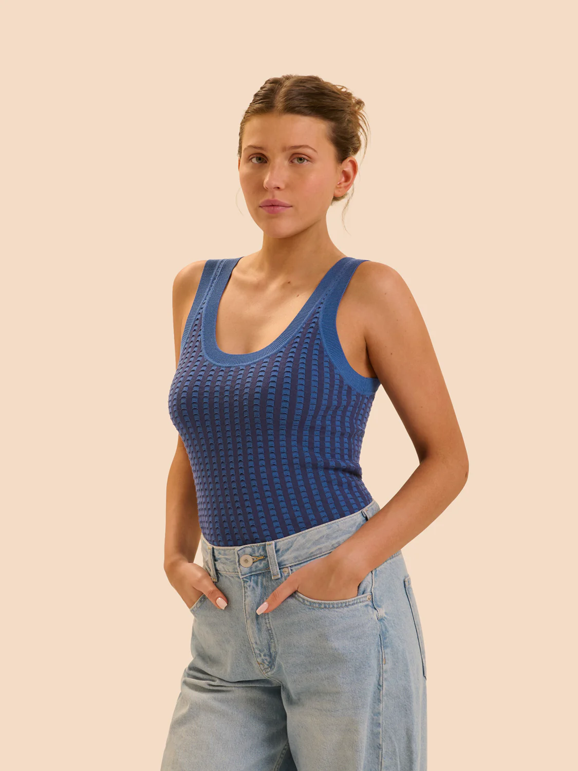 Alma Sleeveless Tank - Midnight - Image 4