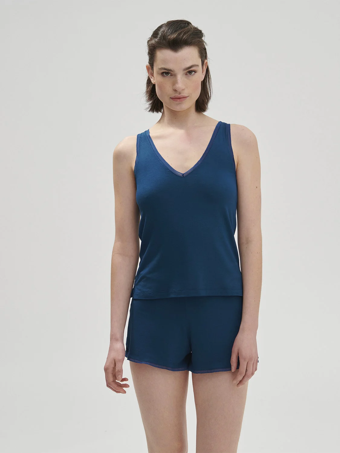 Aurore Sleeveless Tank - Poseidon Blue - Image 3