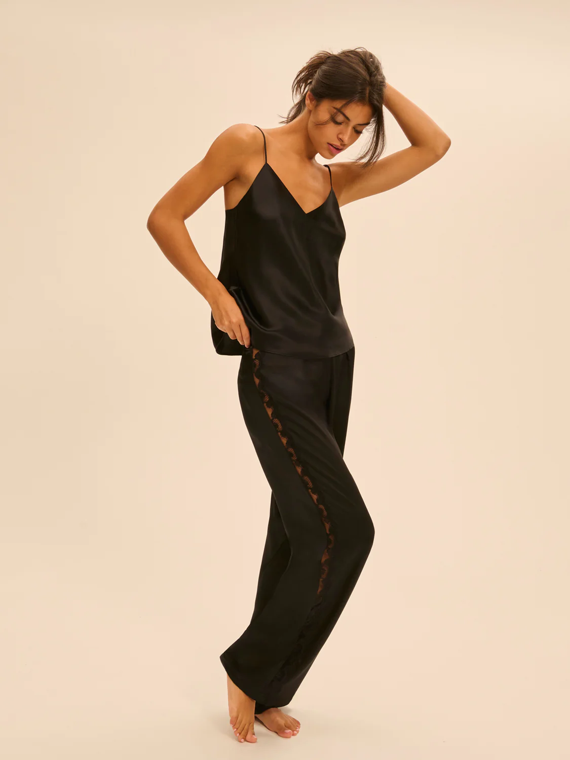 Love Me Silk Top - Black - Image 5