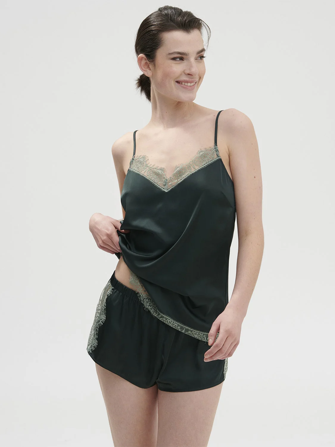 Satin Secrets Top - Kolsaï Green - Image 5