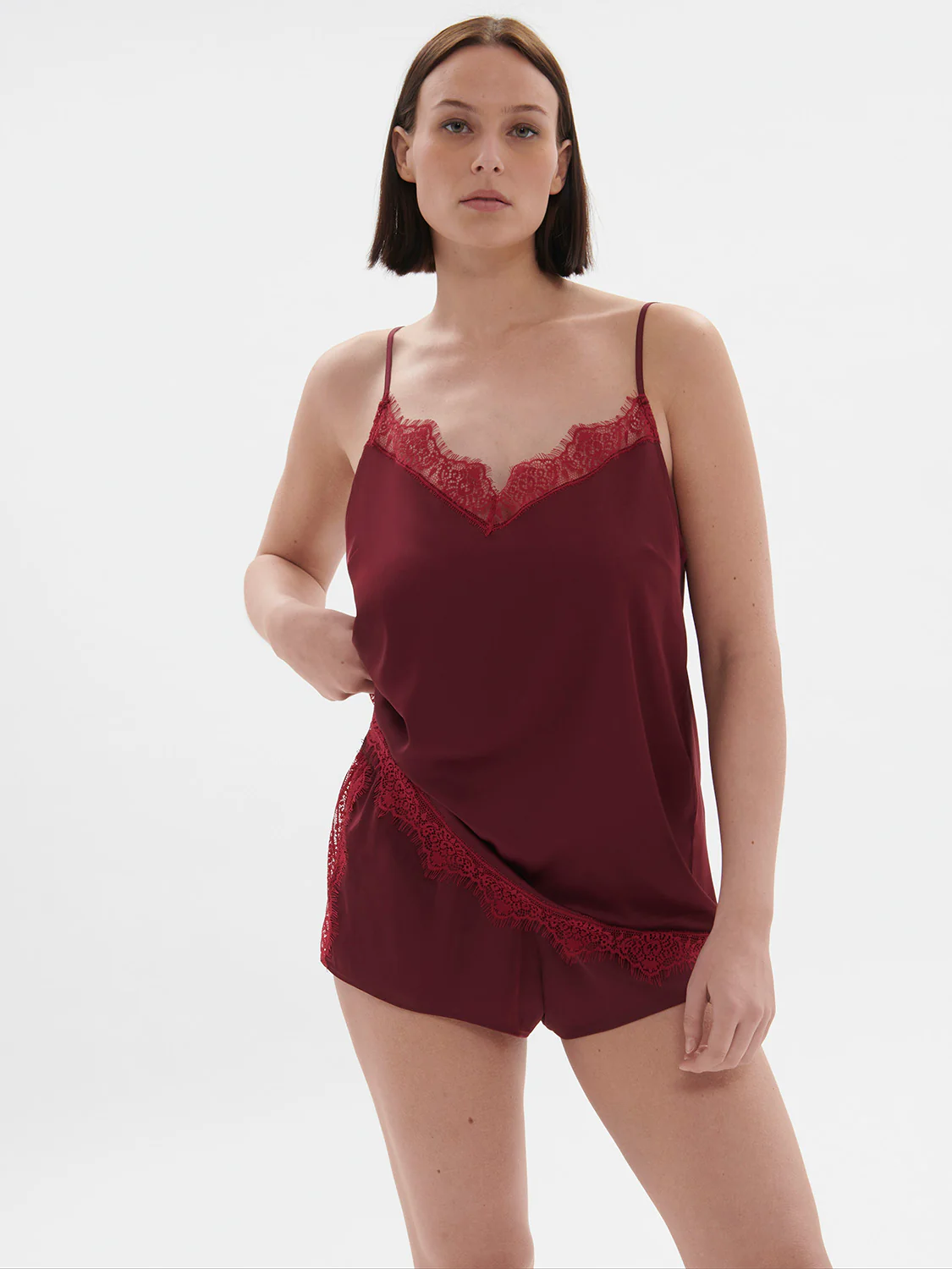 Satin Secrets Top - Spinel Red - Image 10