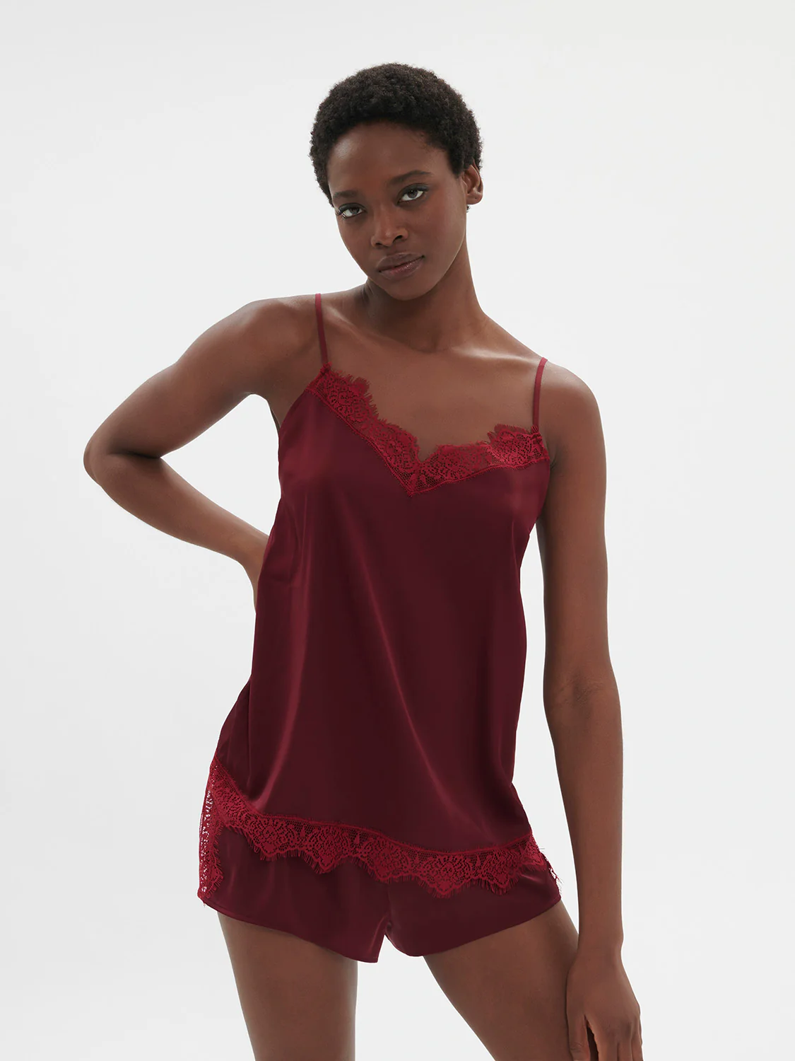 Satin Secrets Top - Spinel Red - Image 3