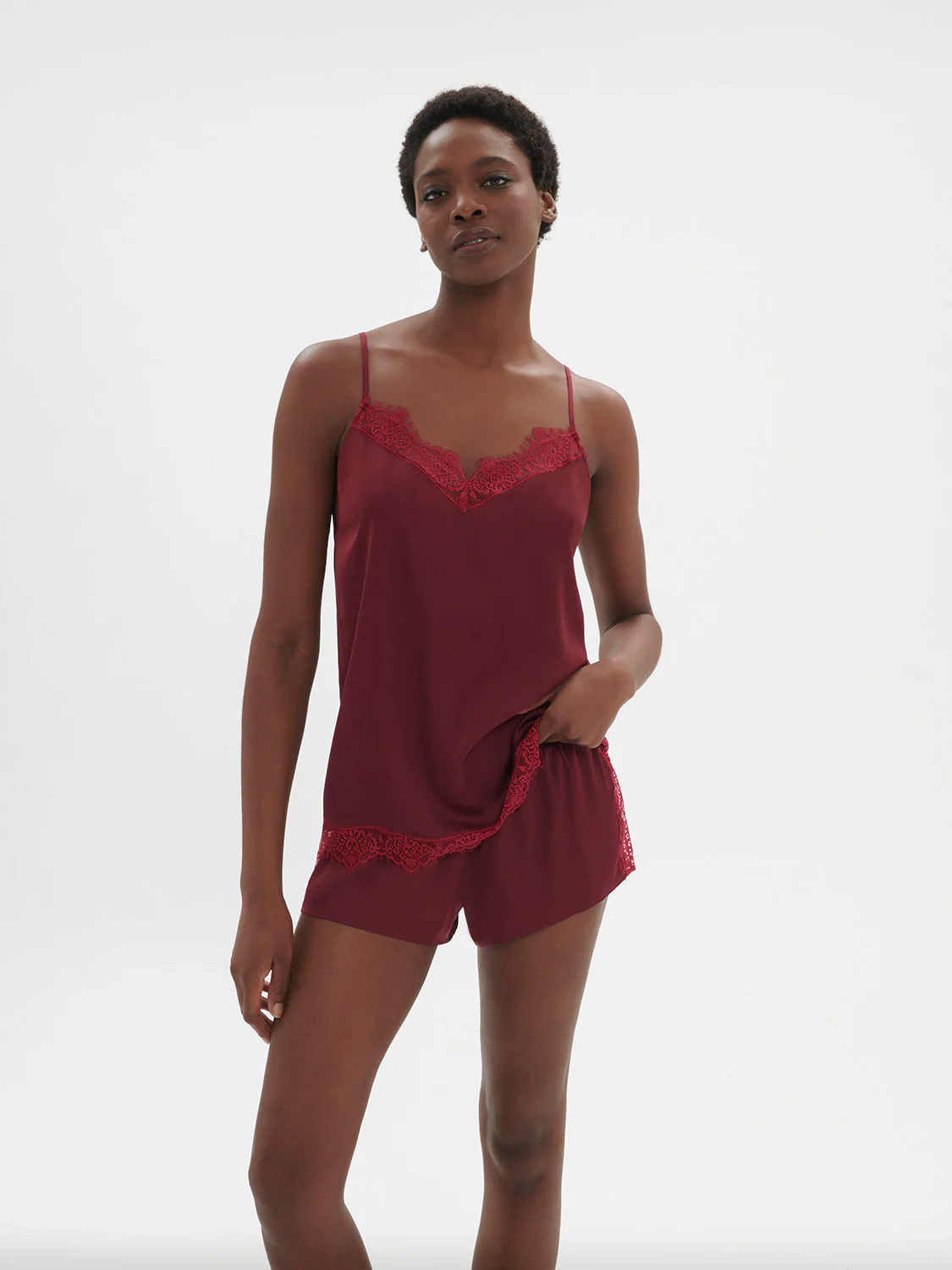 Satin Secrets Top - Spinel Red - Image 5