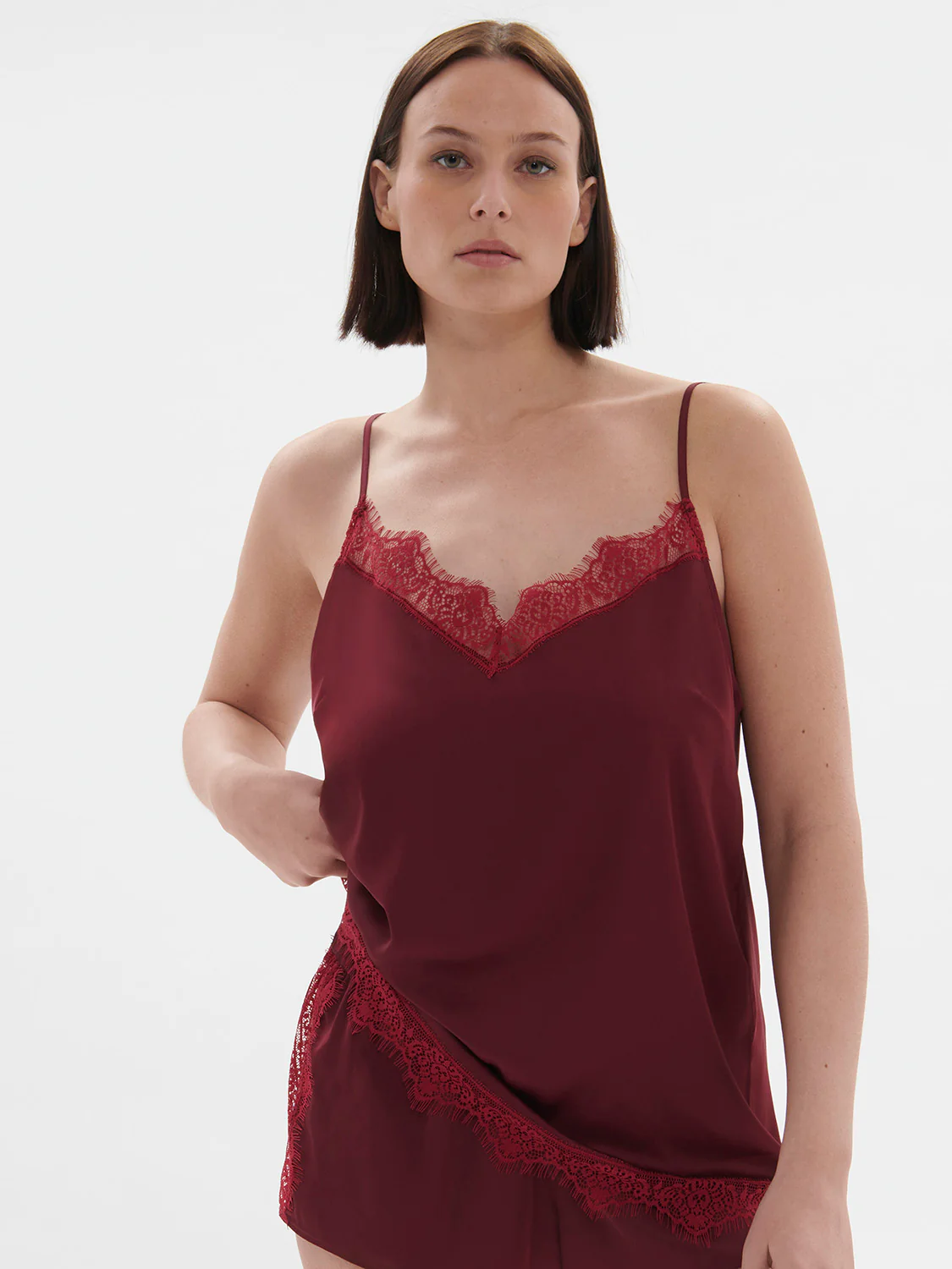 Satin Secrets Top - Spinel Red - Image 6