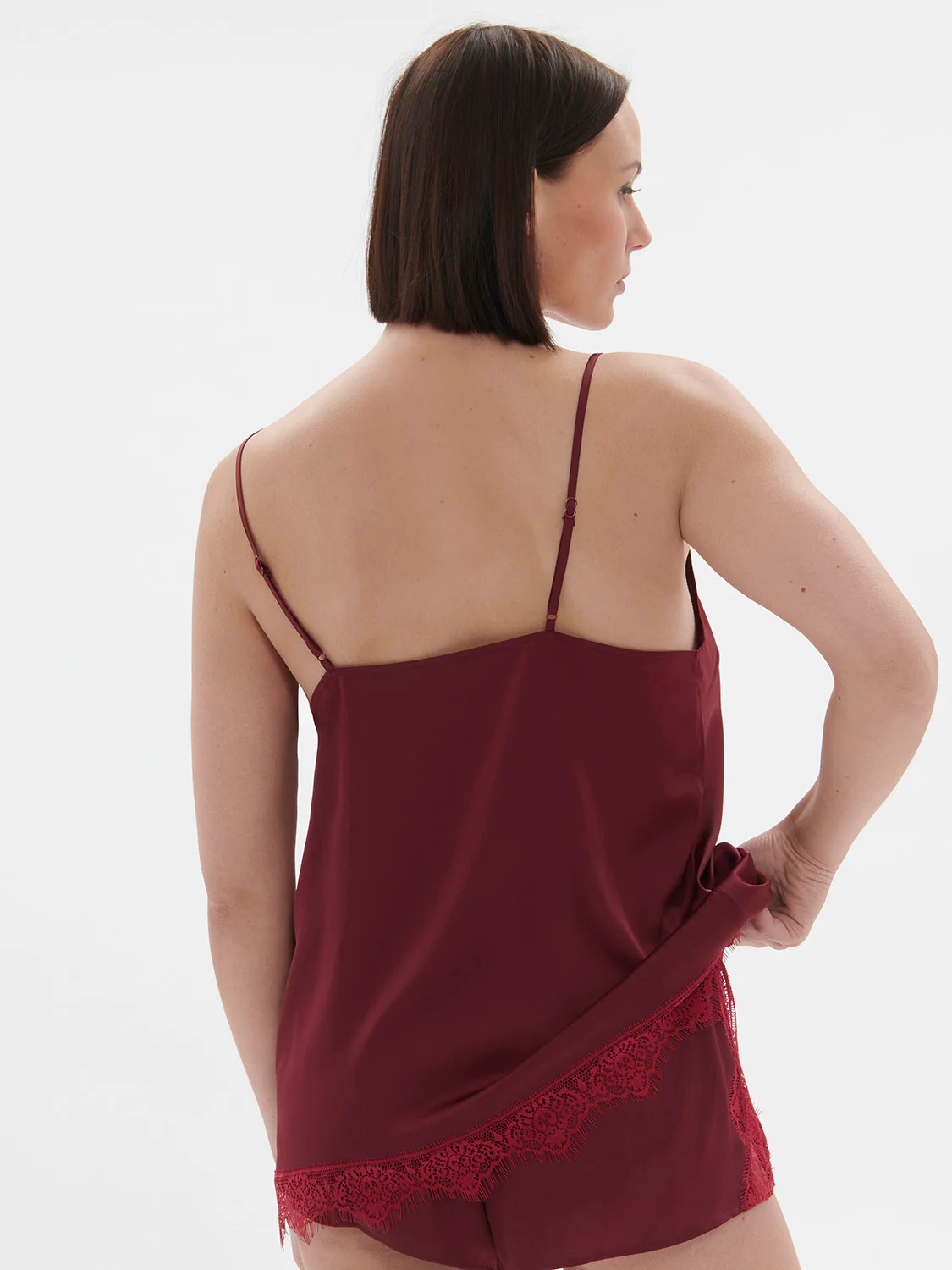 Satin Secrets Top - Spinel Red - Image 7