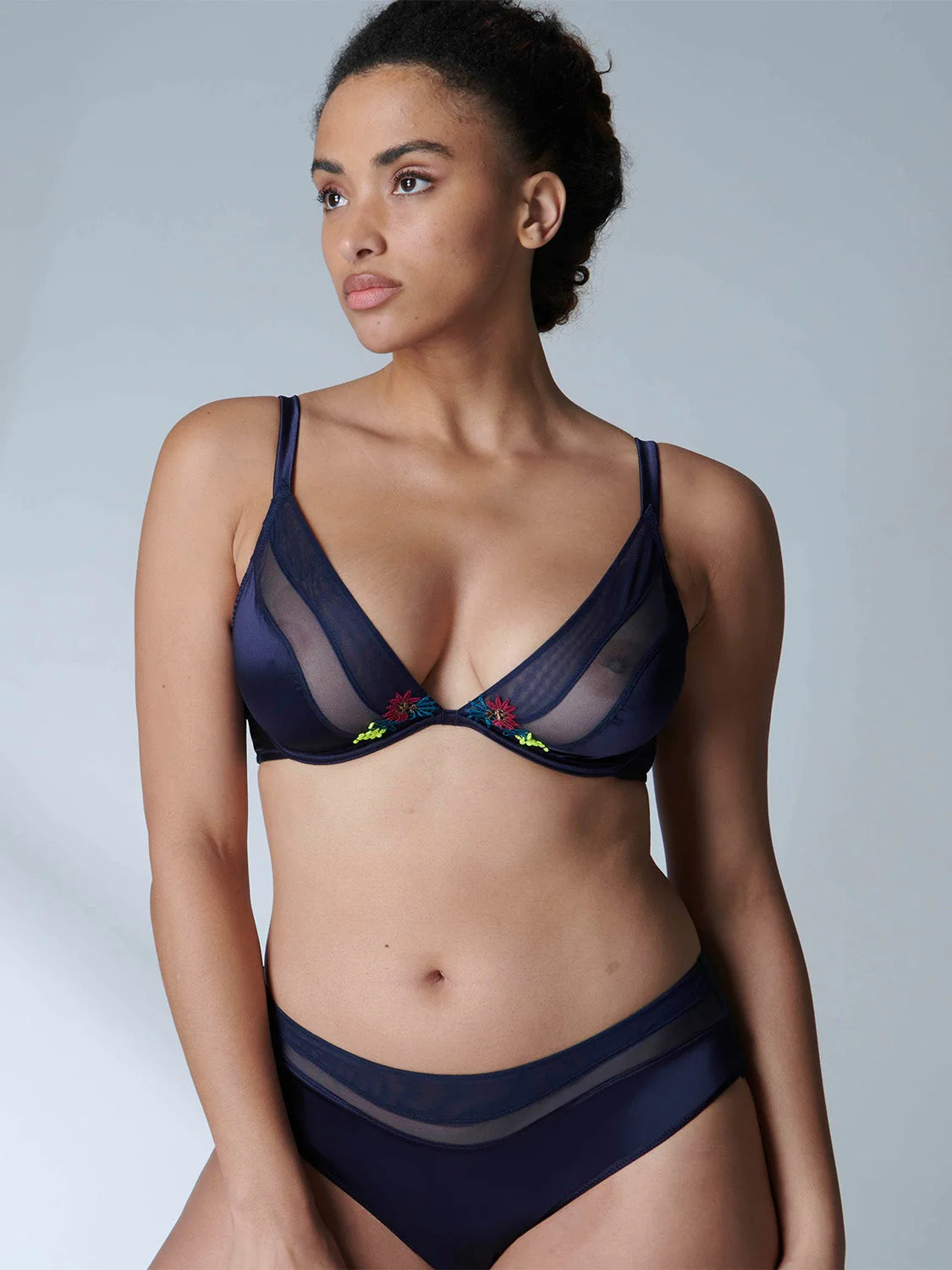 Elsa Underwire Triangle - Night Blue - Image 8