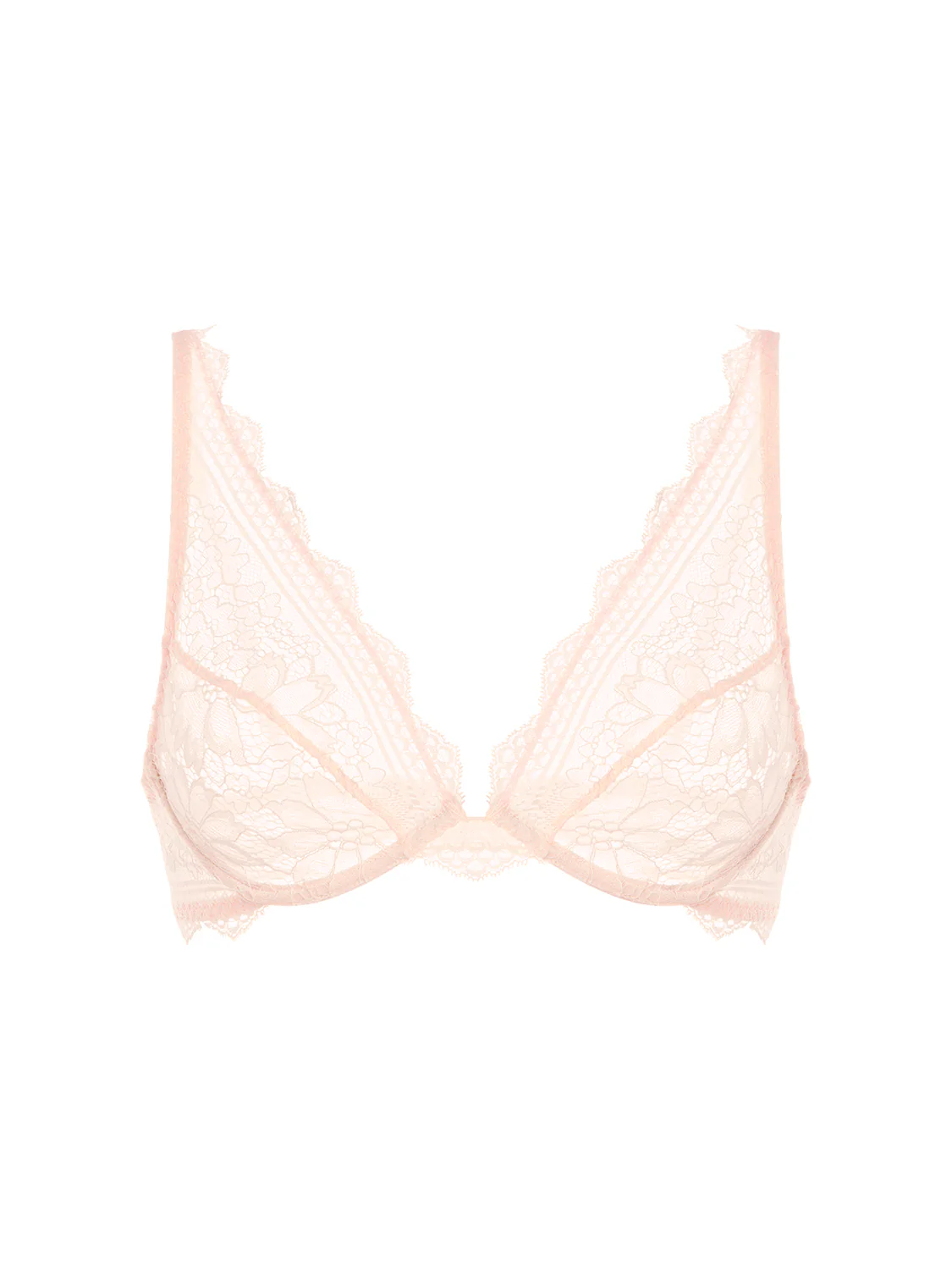 Freesia Sheer Underwire Triangle - Petal Powder - Image 5