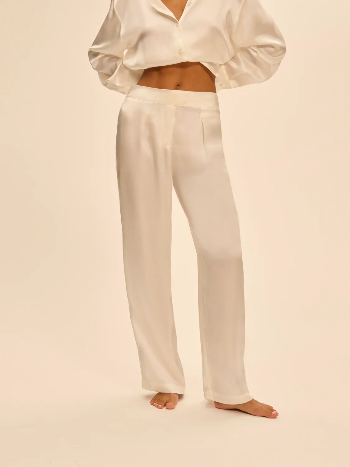Love Me Silk Trousers - Ivory