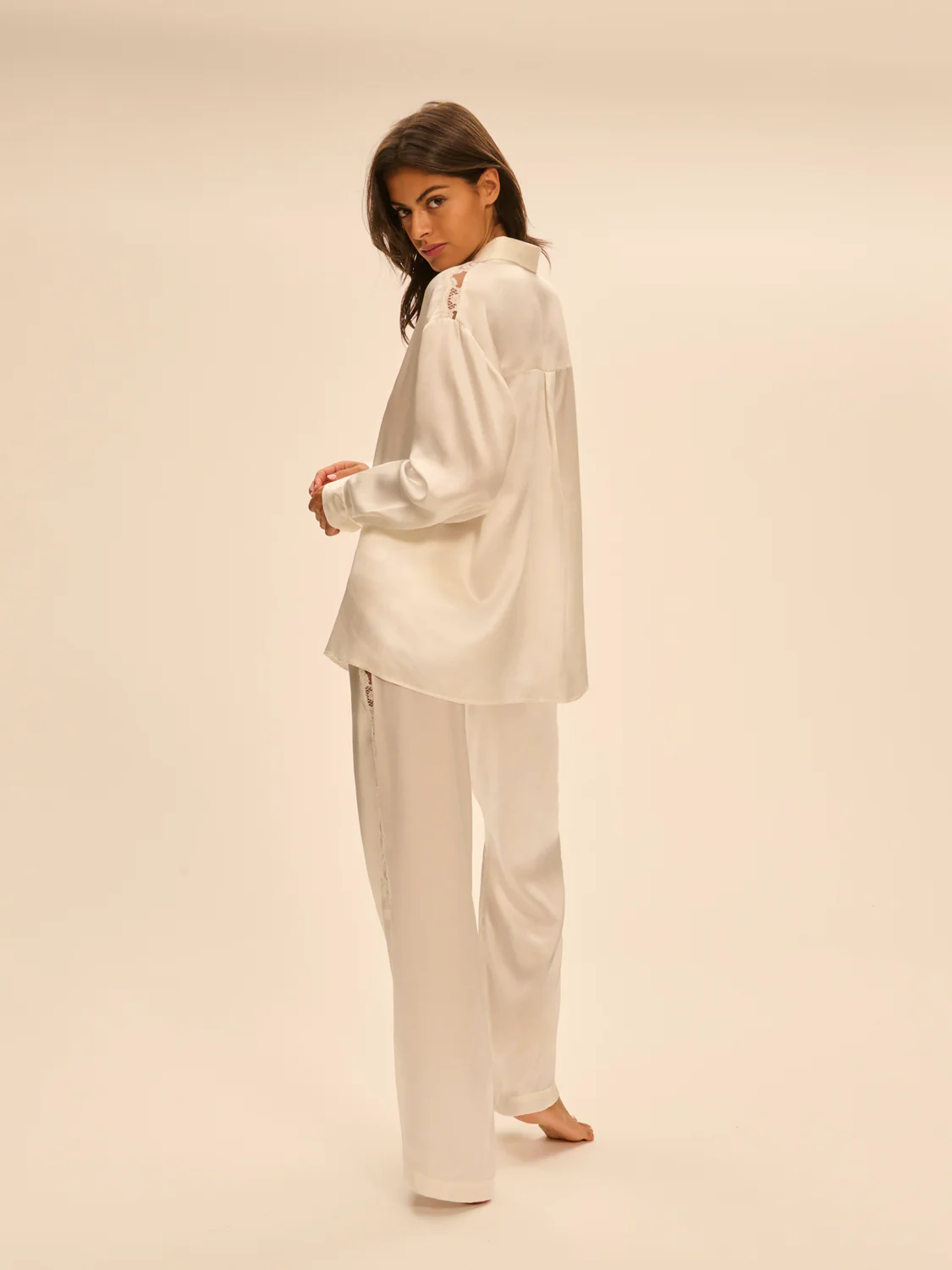 Love Me Silk Trousers - Ivory - Image 4