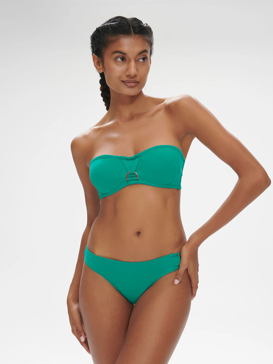 Palmeraie Underwire Bandeau - Waterfall Green - Image 4