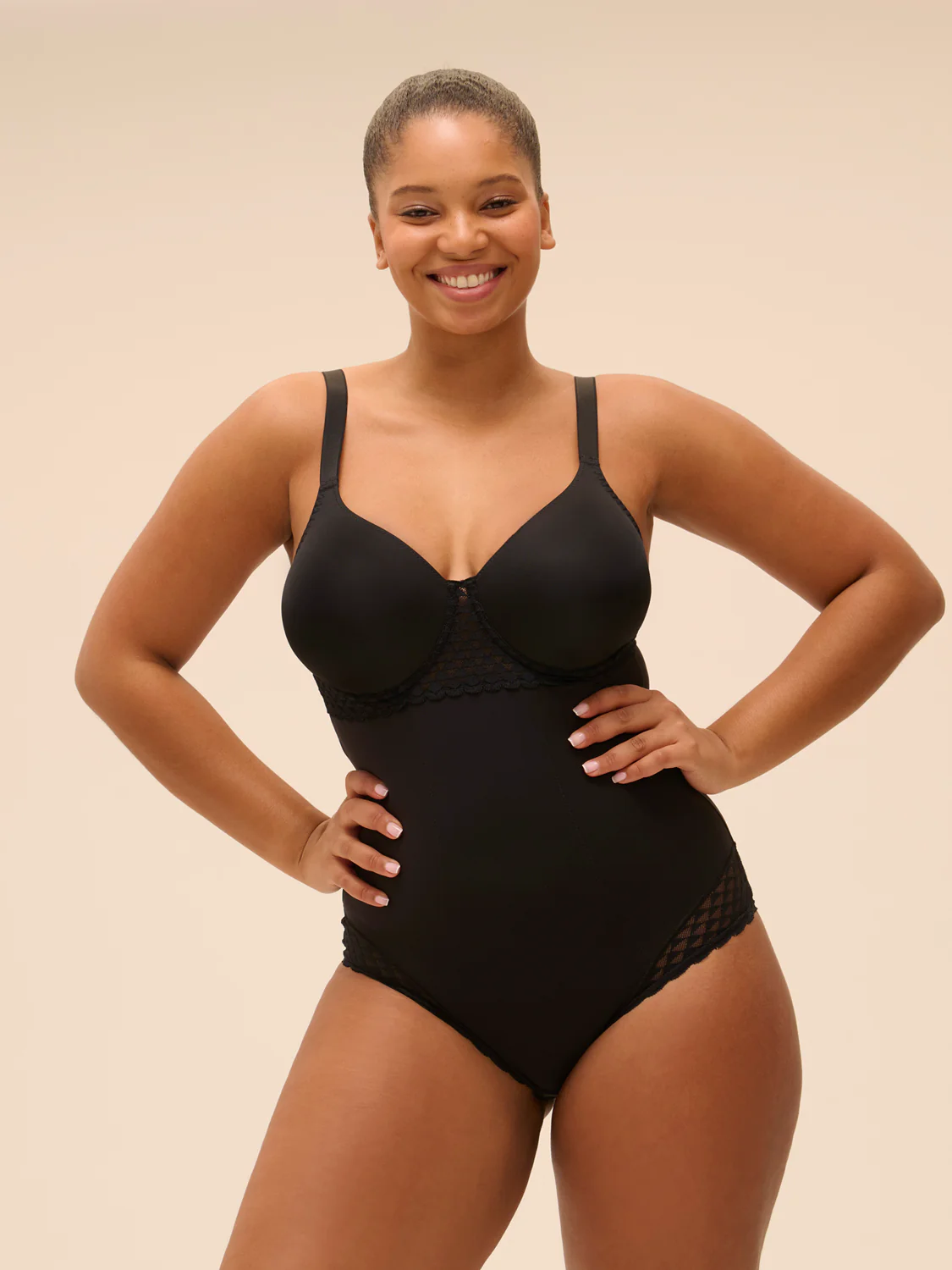 Subtile Underwire Bodysuit - Black - Image 3