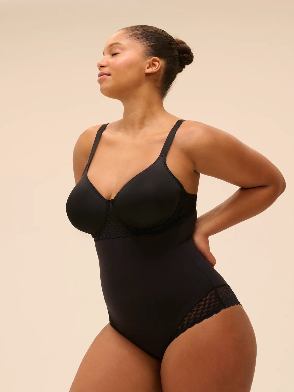 Subtile Underwire Bodysuit - Black - Image 6