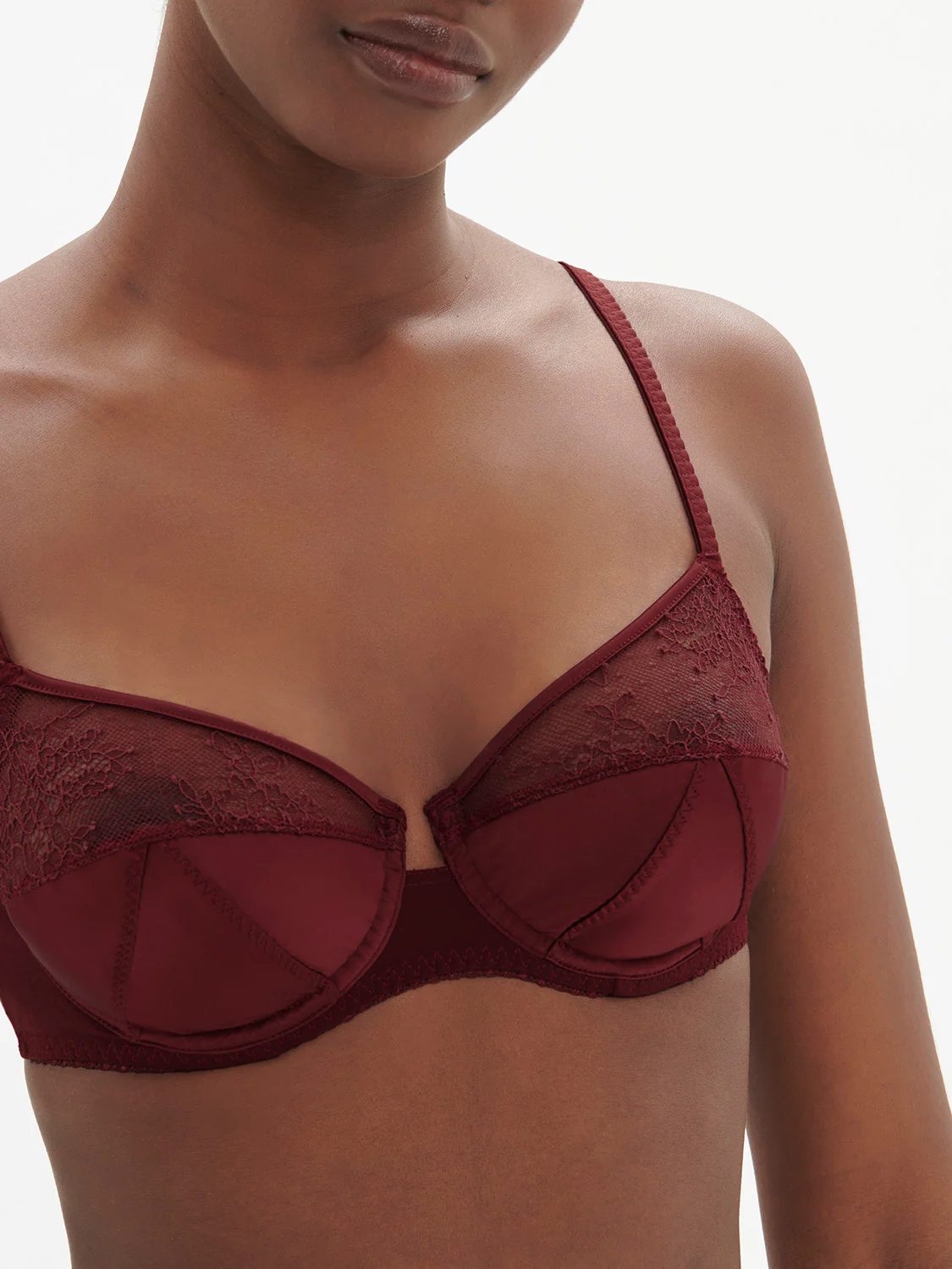 Eve Underwire Bra - Dark Red - Image 2