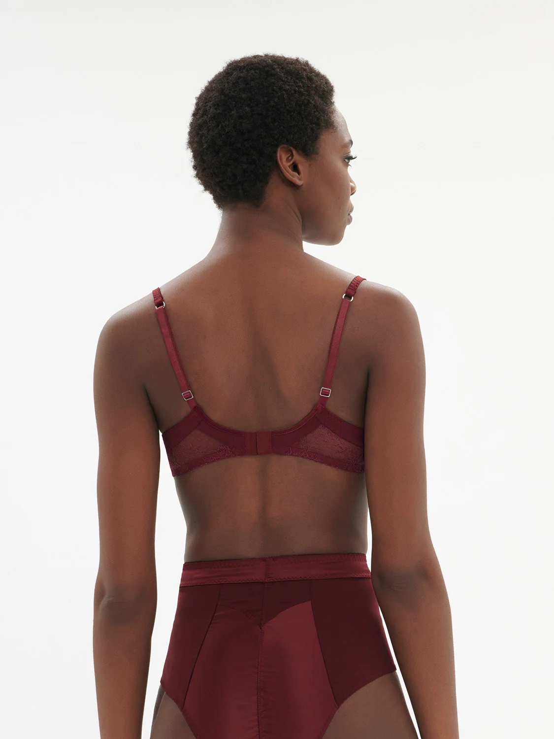 Eve Underwire Bra - Dark Red - Image 3