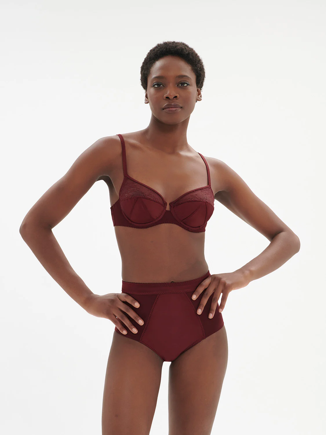 Eve Underwire Bra - Dark Red - Image 6