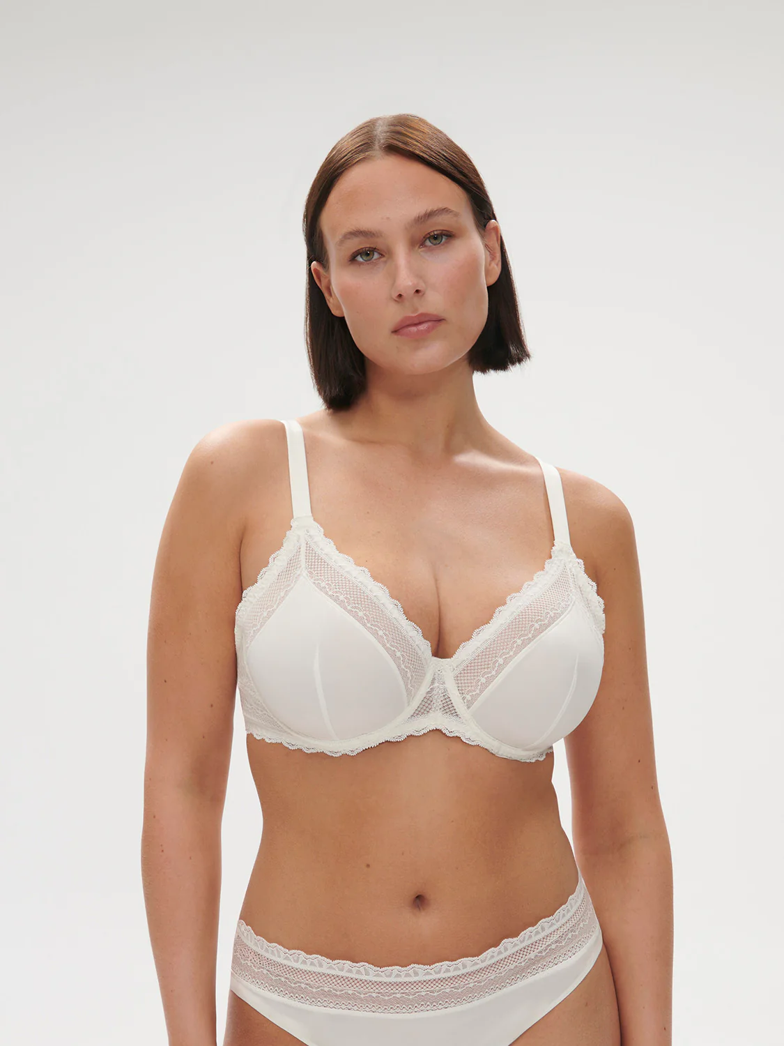 Destinée Underwire Plunge - Ivory - Image 8