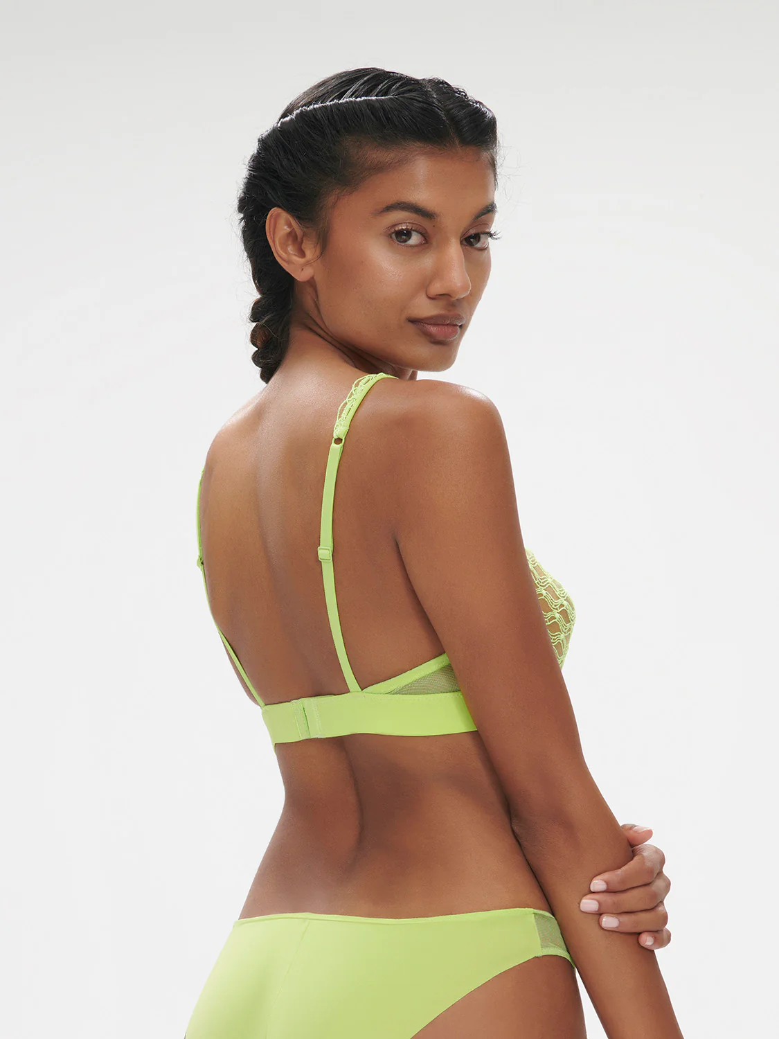 Rose Underwire Triangle - Lime - Image 2