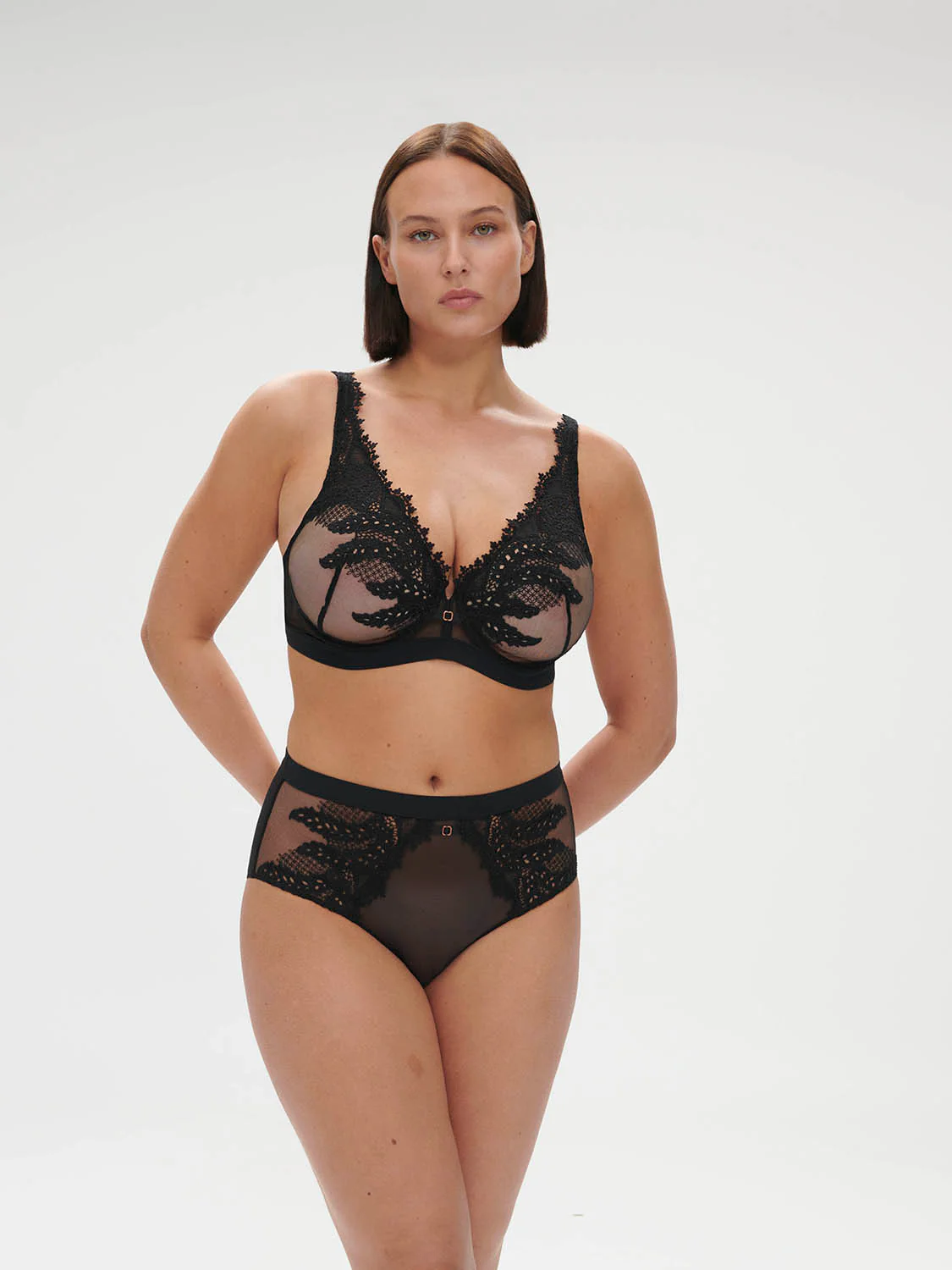 Mystic Underwire Plunge  -Black - Image 8