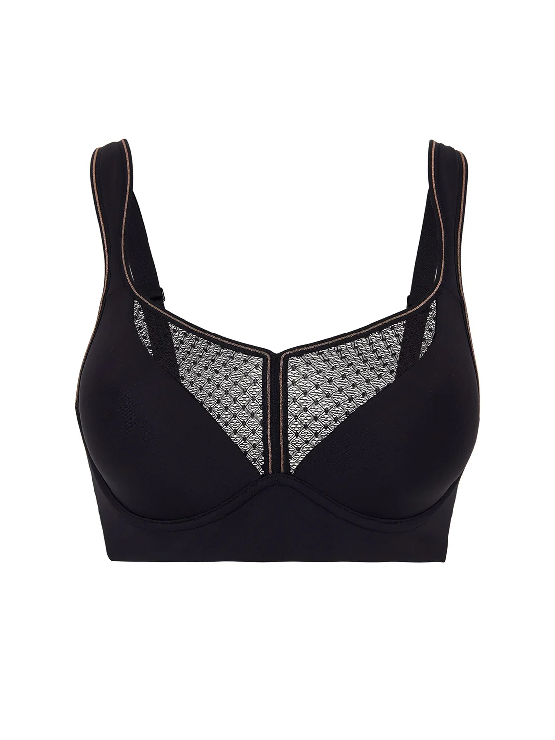 Harmony High Impact Sports Bra w/ Underwire - Black - Image 6