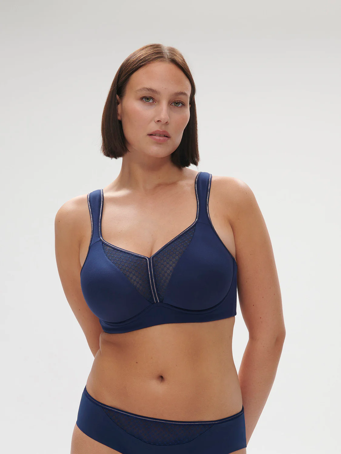 Harmony High Impact Sports Bra w/ Underwire - Midnight Blue - Image 2