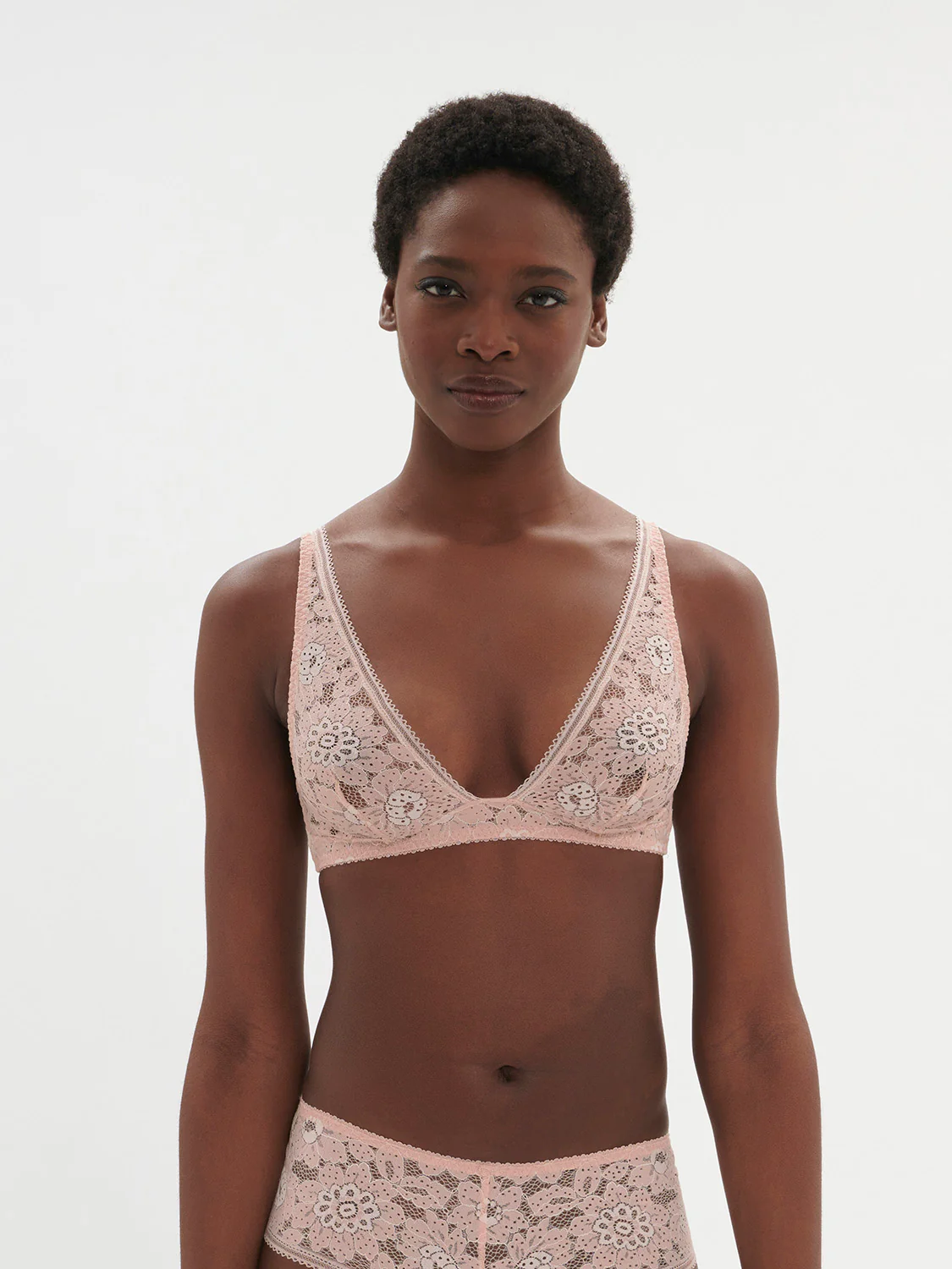 Festive Bralette - Ballet Pink