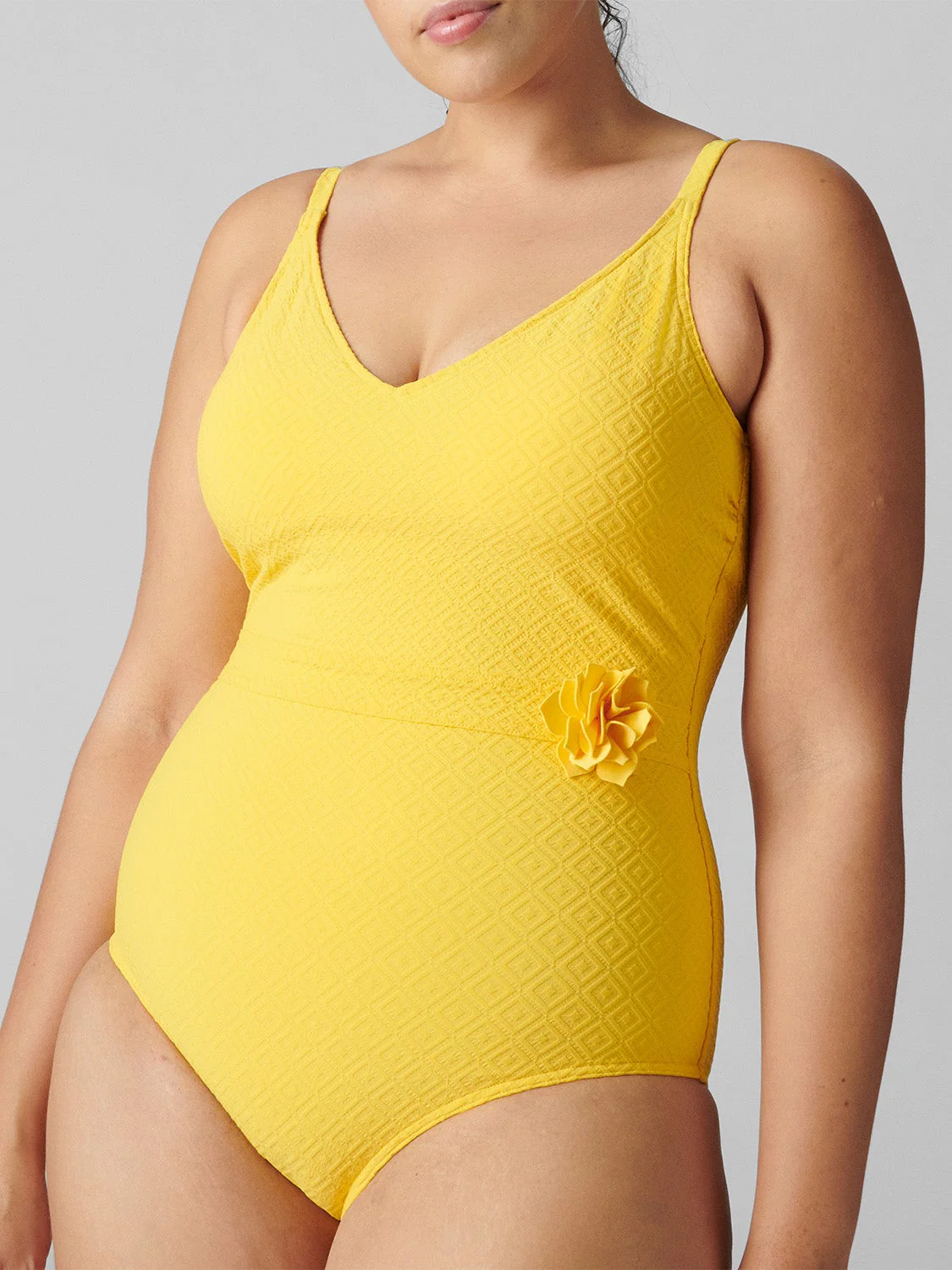 Dune Wireless Padded One-Piece - Mimosa Yellow - Image 6