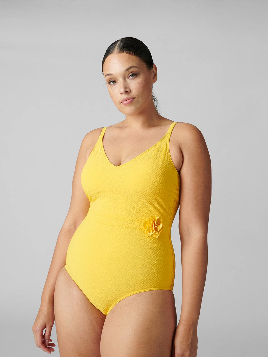 Dune Wireless Padded One-Piece - Mimosa Yellow - Image 8