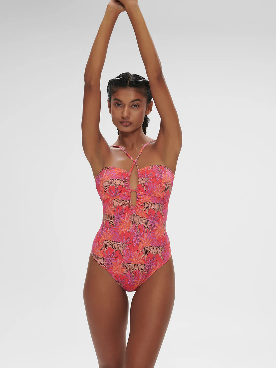 Agathe Wireless One-Piece - Jungle Dawn Print - Image 3