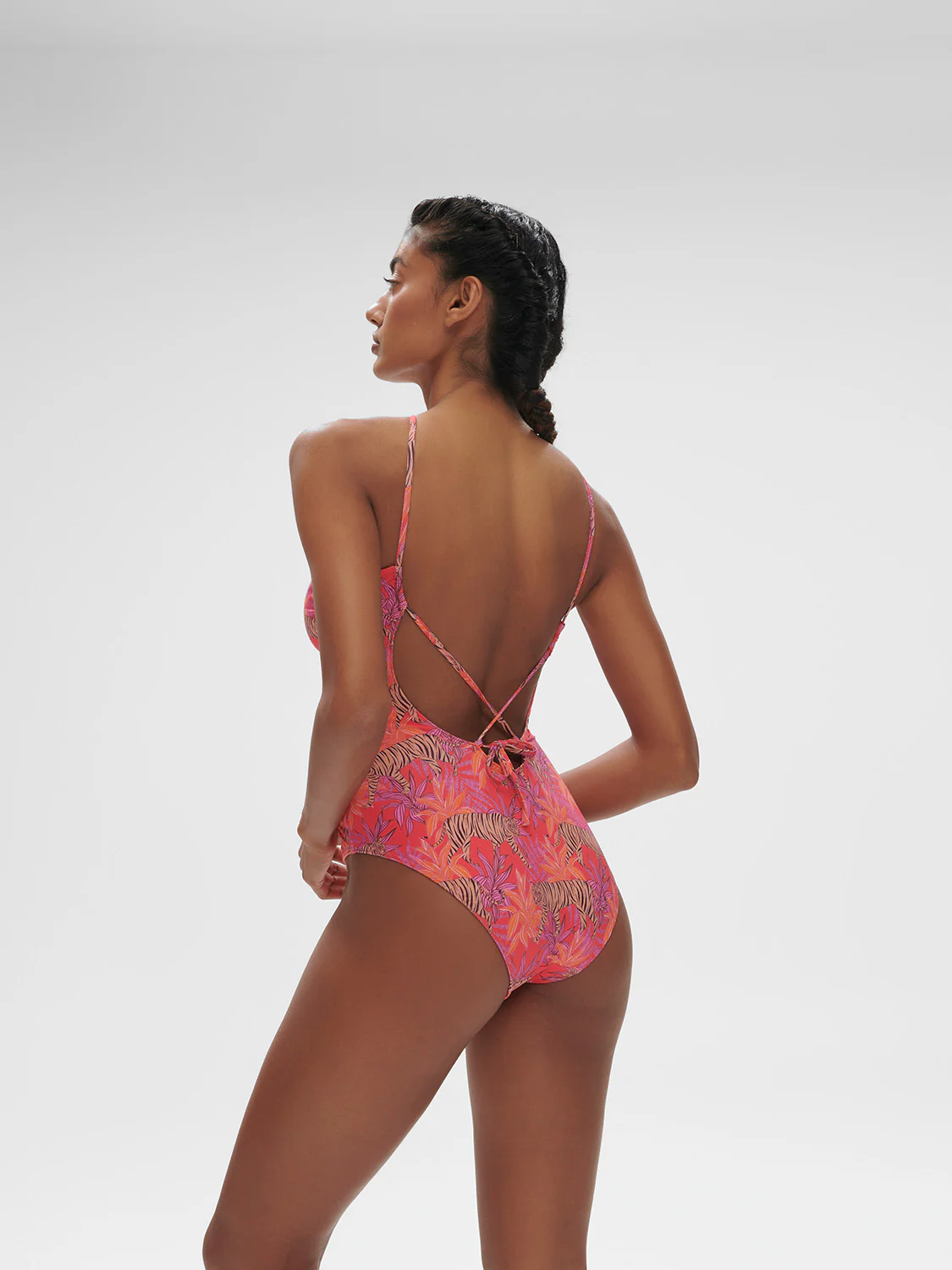 Agathe Wireless One-Piece - Jungle Dawn Print - Image 4