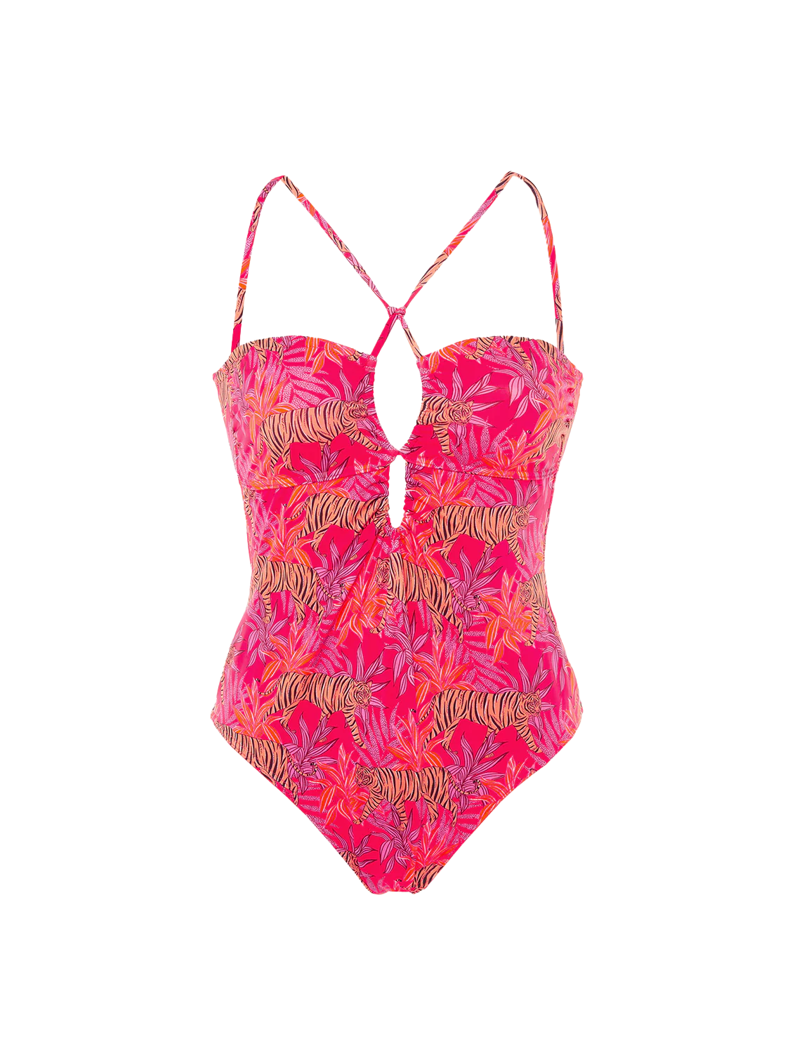 Agathe Wireless One-Piece - Jungle Dawn Print - Image 6