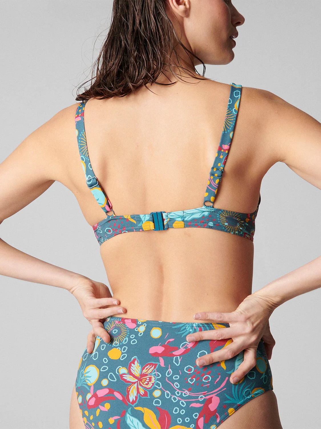 Neroli Underwire Plunge - Lagoon Green - Image 2