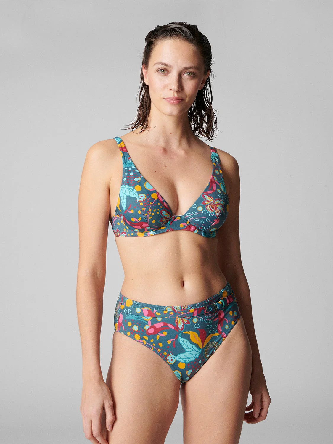 Neroli Underwire Plunge - Lagoon Green - Image 4
