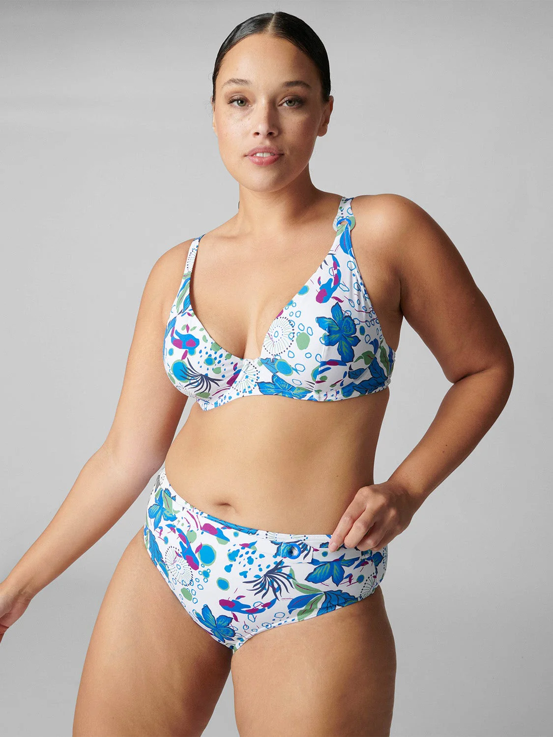 Neroli Underwire Plunge - White Littoral - Image 4