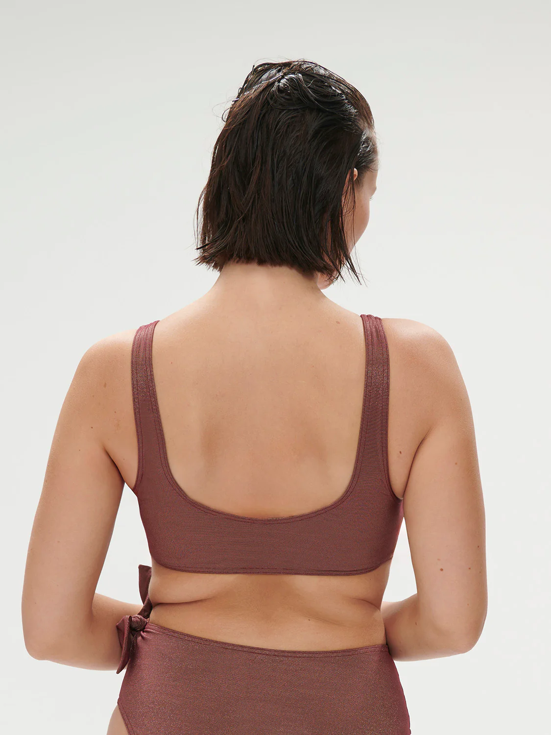Daphné Wireless Triangle - Lurex Dark Purple - Image 2