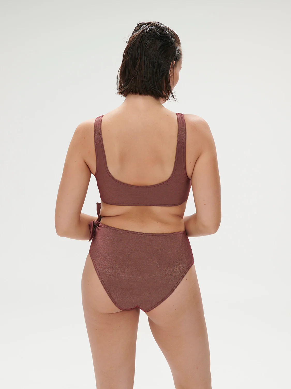 Daphné Wireless Triangle - Lurex Dark Purple - Image 4