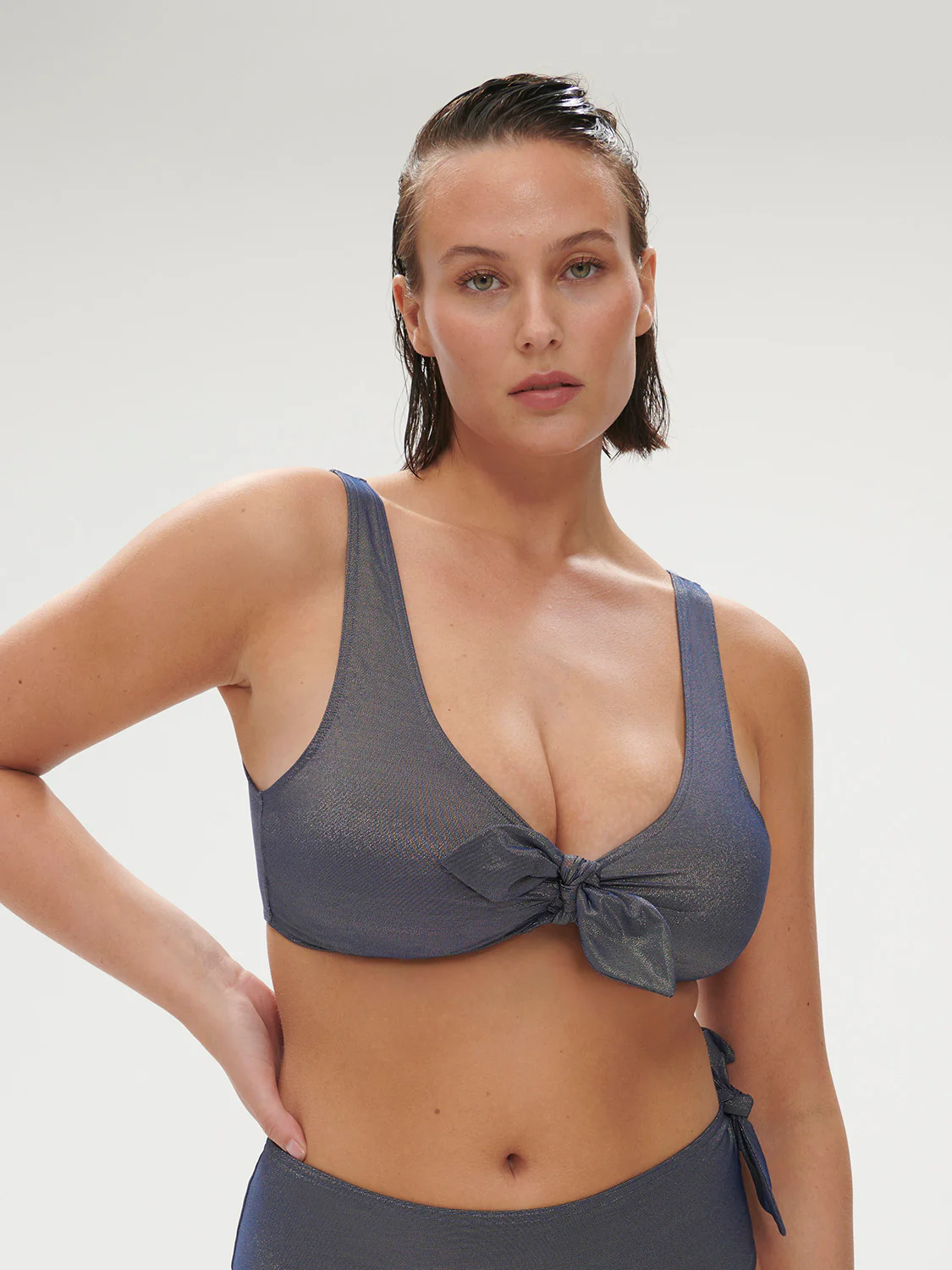 Daphné Wireless Triangle - Lurex Midnight - Image 6